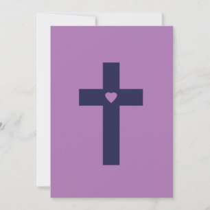 Een Kruis Met Hart Heilige Liefde Kunst Kaart