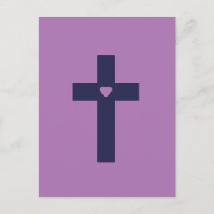 Een Kruis Met Hart Heilige Liefdeskunst Briefkaart