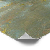 Een kudde schapen met schaap op een regenachtige d poster (Hoek)