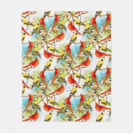 Een kudde veren fleece deken