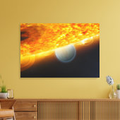 Een kunstenaarsimpressie 3 canvas afdruk (Insitu (Woonkamer))