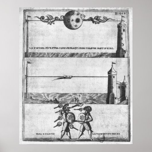 Een kunstmatige cloud maken poster (Voorkant)