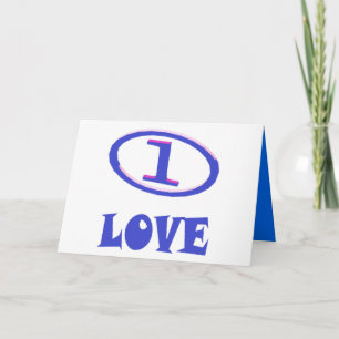 Een kunstschildpad van de Liefde blauwe hint van p Kaart