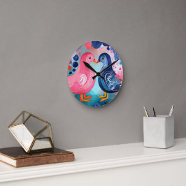 "Een kus in veren", een gelukkige Valentijnsdag Ronde Klok