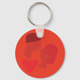 Een kus sleutelhanger