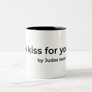 Een kus voor jou van Judas Tweekleurige Koffiemok