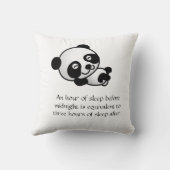 Een kussen die je helpt rustig te slapen (Achterkant)