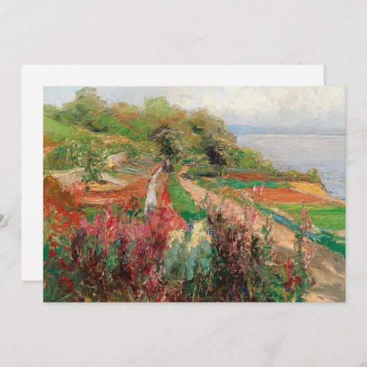 Een kustlandschap | Olga Wisinger-Florian (Voorkant / Achterkant)