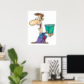 Een Kwaliteitsdoos vasthouden Poster (Thuiskantoor)