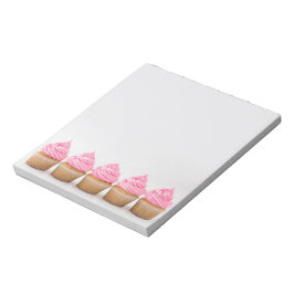 Een kwintet van cupcakes notitieblok