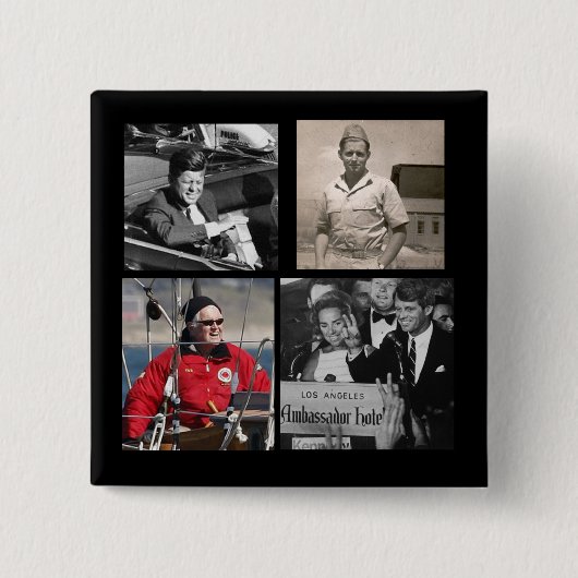 Een laatste afscheid vierkante button 5,1 cm (Voorkant)