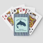 Een laatste Cast Navy Gevist vrijgezellenfeest Pokerkaarten (Achterkant)