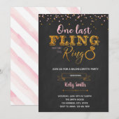 Een laatste feestje voor de uitnodiging voor het r (Voorkant / Achterkant)