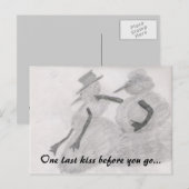 één laatste kusbriefkaart briefkaart (Voorkant / Achterkant)