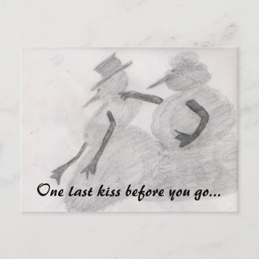 één laatste kusbriefkaart briefkaart (Voorkant)