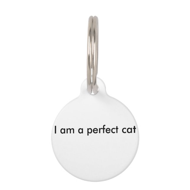 Een label voor een unieke kat huisdierpenning (Voorkant)