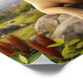 Een Labrador Retriever Rust in het Land Poster (Hoek)