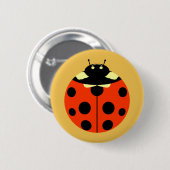 Eén ladybug ronde button 5,7 cm (Voorkant /achterkant)