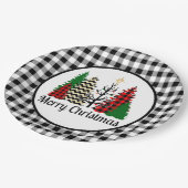 Een land met Kerstmis Papieren Bordje (Gekanteld)