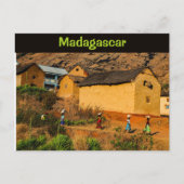 Een landelijk dorp in Madagaskar Briefkaart (Voorkant)