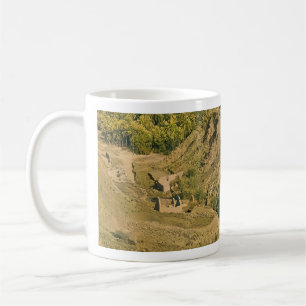 Een landelijk landschap koffiemok