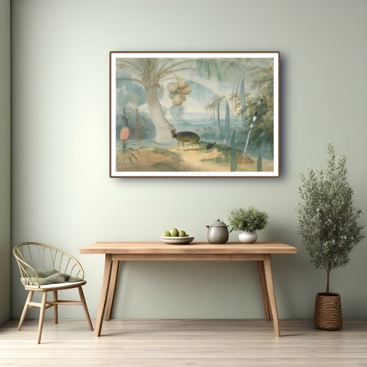 Een landschap in Ceylon door Samuel Daniell Poster