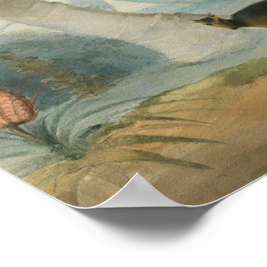 Een landschap in Ceylon door Samuel Daniell Poster (Hoek)