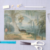 Een landschap in Ceylon door Samuel Daniell Tissuepapier (Craft)