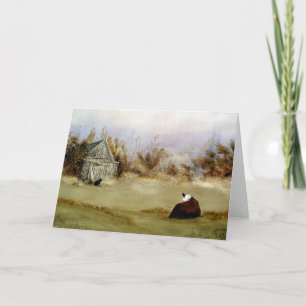 Een lang Wenskaart van de Wachttijd Kaart