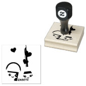 Een langdurige liefde 	rubberstempel (Gestempeld)