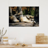 Een lange dag poster (Keuken)