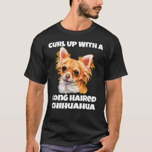 Een lange-Hair-Chihuahua-hond T-shirt