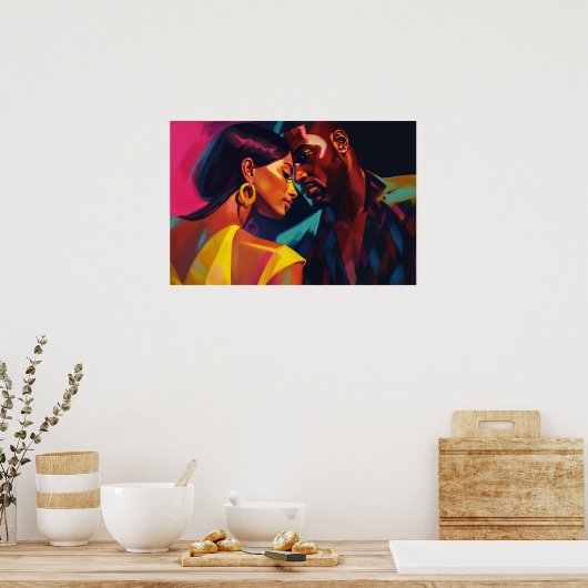 Een langzame dans met mi amor poster (Keuken)