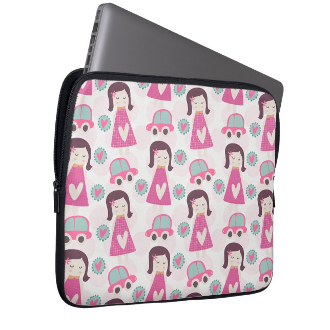 Een laptophoes laptop sleeve (Voorkant Rechts)