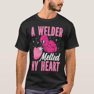 Een lasser smolt mijn hart Lasbril 1 T-shirt