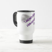 Een latte en een gebed reisbeker (Voorkant links)