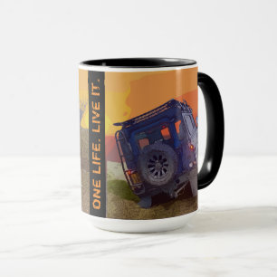 Eén leeft. Leef het. Mok