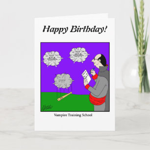 Een Leeg Tekenen - Vampire School - Pas het aan Kaart