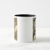 Een leeuw die de voet van Daniel likt Mok (Midden)