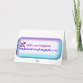 Een legant bedankt Garden Phlox Kaart (Achterkant)