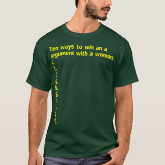 Een lege lijst van hoe je een discussie kunt winne t-shirt