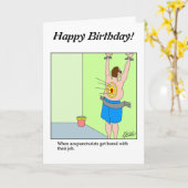 Een lege pagina tekenen - Acupuncturist - Aanpasse Kaart (Gele Bloem)