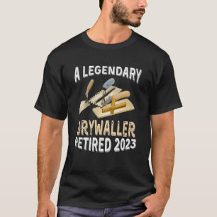 Een legendarische drywaller Gepensioneerd 2023 Pen T-shirt