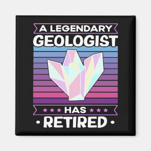 Een legendarische geoloog heeft gepensioneerd Geol Magneet