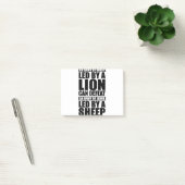 Een leger van schapen onder leiding van een leeuw post-it® notes (Kantoor)