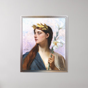 Een legory van Overwinning door Jules Joseph Lefeb Canvas Afdruk