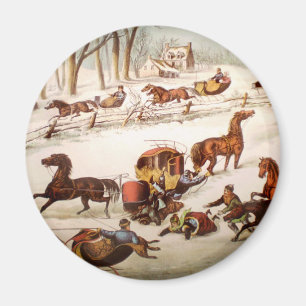 Een lek uit op de sneeuwmagneet magneet