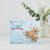 Een lekker kerstontbijt Briefkaart (Staand voorkant)