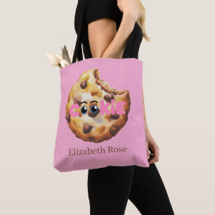 Een Lekker Zoet Roze Baby Shower Koekje Draagtas