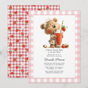 Een lekkere kleine baby is op komst Berenbabyfeest Kaart